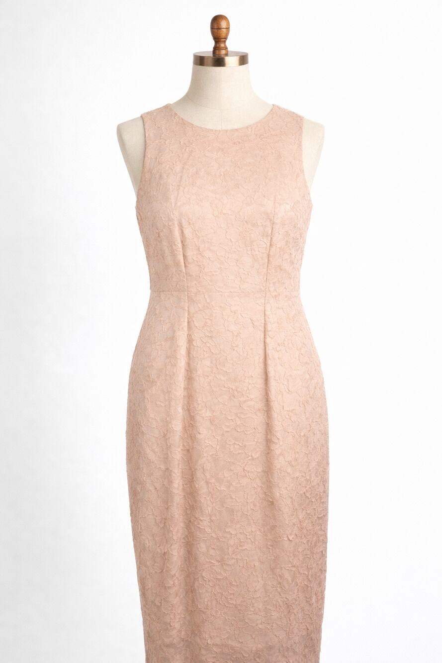 Max Azria | Light Pink Silk Linen Formal Dress New